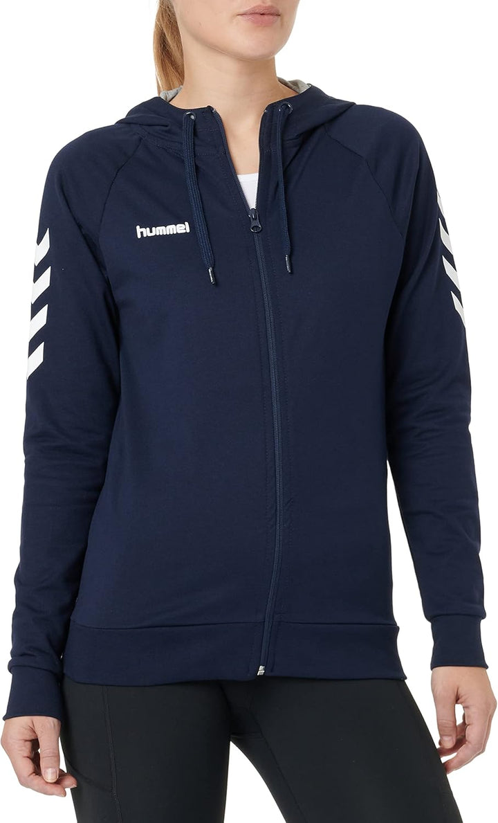 hummel Reissverschluss Kapuzenpullover Hmlgo Damen XS Blau, XS Blau