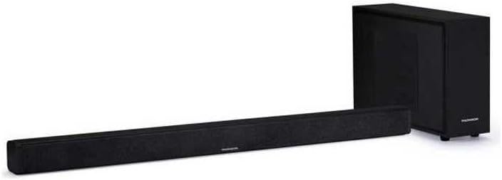 THOMSON sb250bt Soundbar mit Subwoofer, Bluetooth, USB, SD, 200 W Schwarz