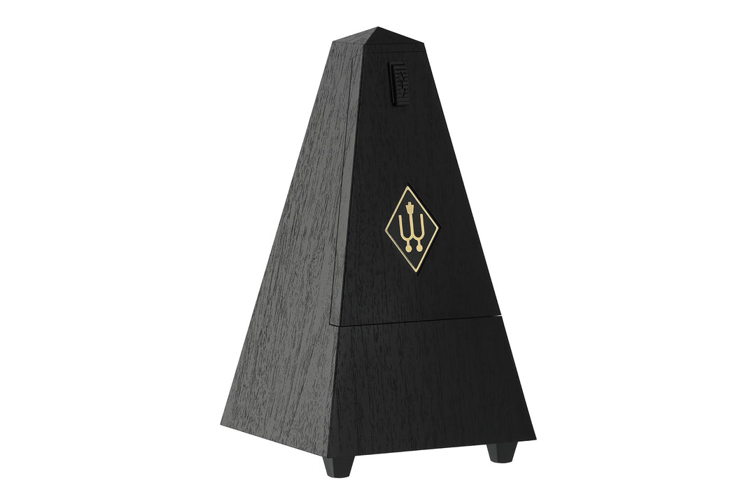 Wittner Metronom 855161 Kunststoffgehäuse mit Glocke Taktell Pyramidenform schwarz, schwarz