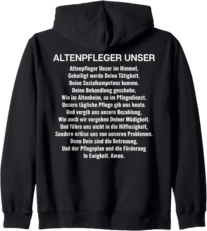 Altenpfleger Unser Gebet Altenpflege Altenpflegerin Kapuzenjacke