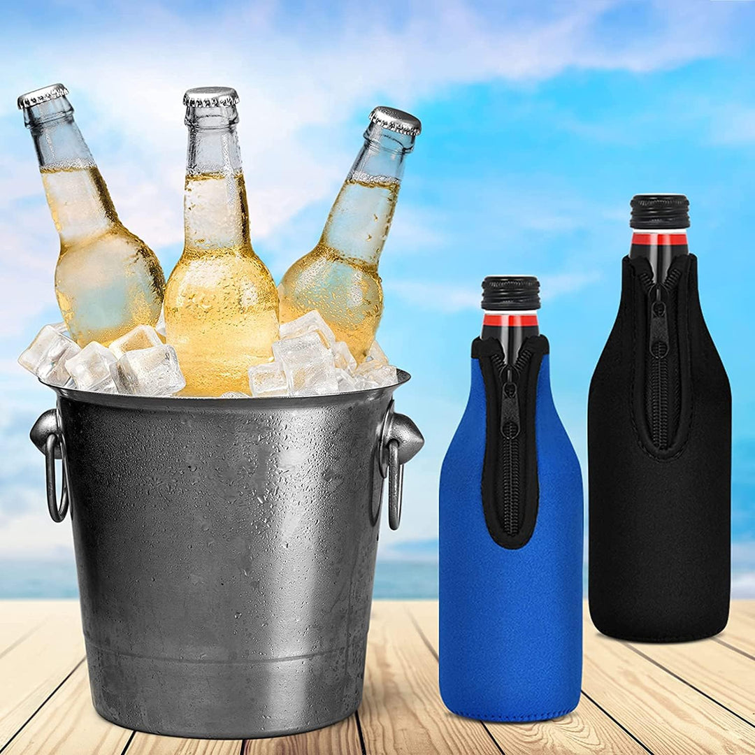 4 Stück Koozies Thermohülle Isoliertasche Hülle Tasche für Flasche 520 ml (17,6 oz) aus Neopren mit