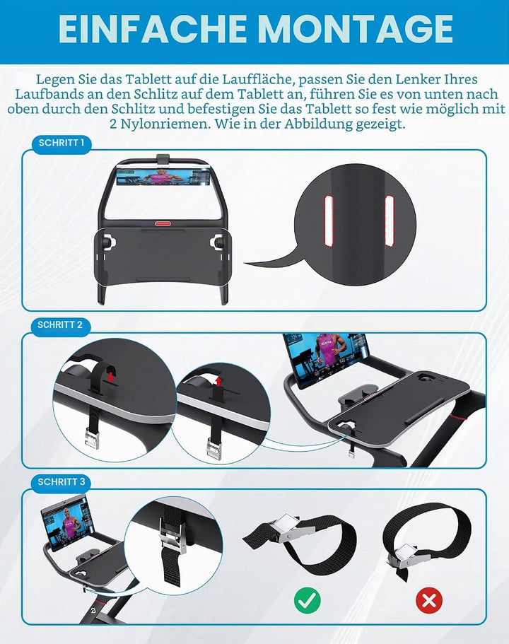 Laufband-Schreibtisch für Peloton - 36 Zoll Laptop Halter Mit Schutzschutz, Ergonomischer Tisch für