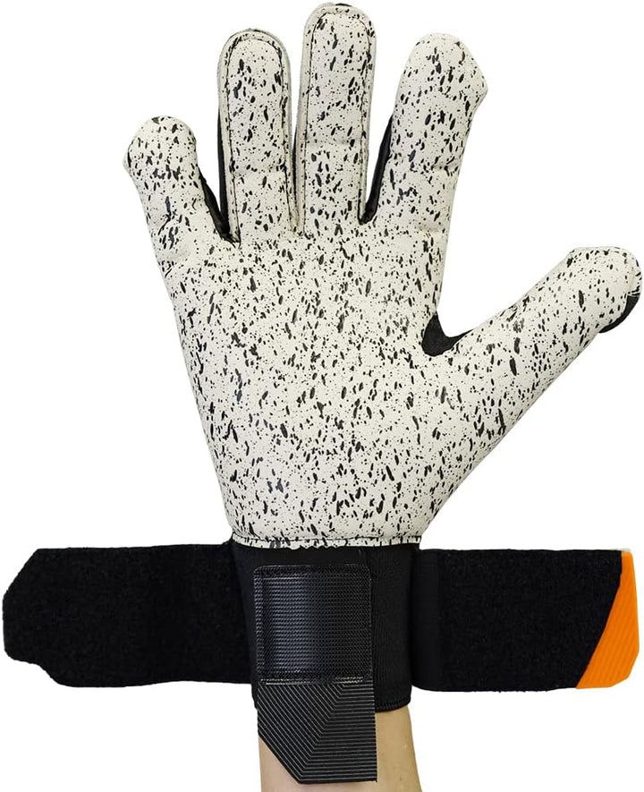 UHL Speed Contact Supergrip+ Torwarthandschuhe 42 Schwarz/Weiss/Neonorange (Multicolor), 42 Schwarz/