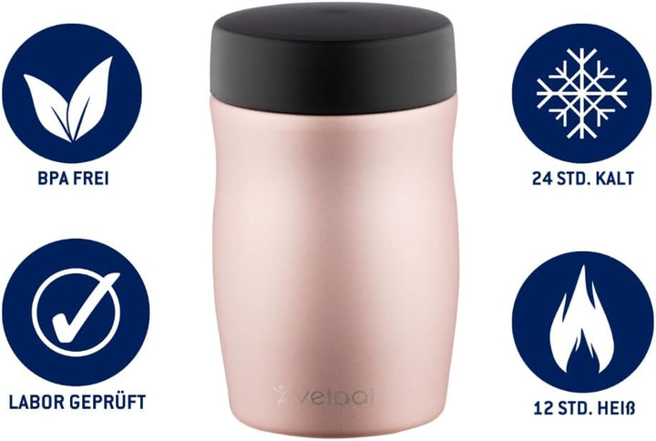Thermo Edelstahl Food Container Fylle | doppelwandig isoliert | BPA Frei | geschmacksneutral | Speis