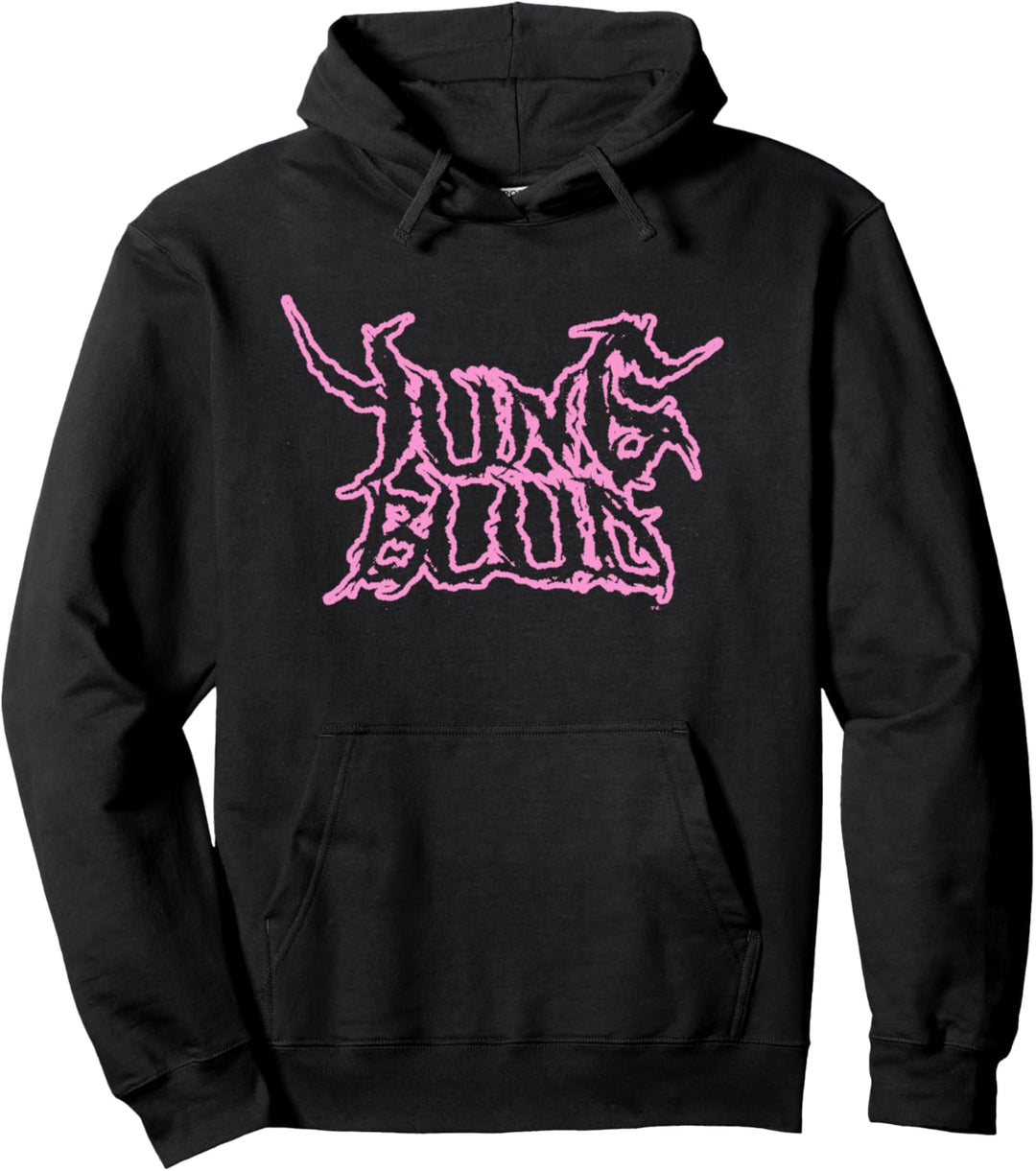 Offizielles Yungblud Deadhappy Pink & Schwarz Pullover Hoodie