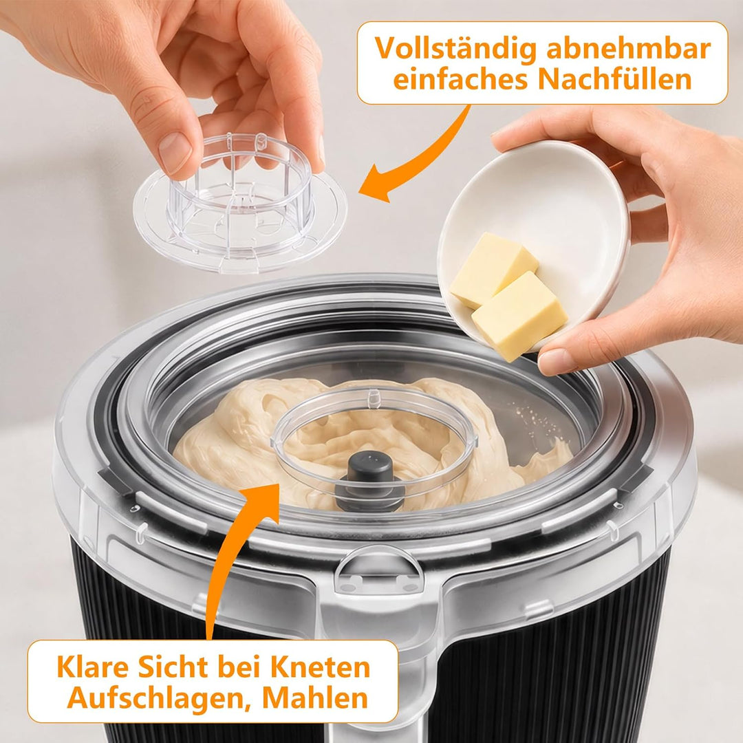 SelfTek 2 Stück Deckel &amp; Halter Kompatibel mit TM7, Spülmaschinenfest, Deckel &amp; Halter