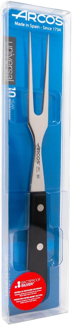 ARCOS Tranchiergabel aus Nitrum Edelstahl mit 160 mm Klinge - Ergonomischer Griff aus Polyoxymethyle