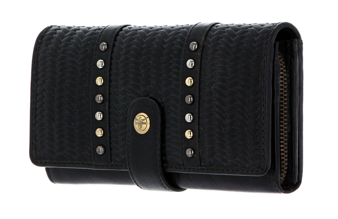 Chiemsee Geldbörse Echt Leder schwarz Damen - 020646 Black, Black