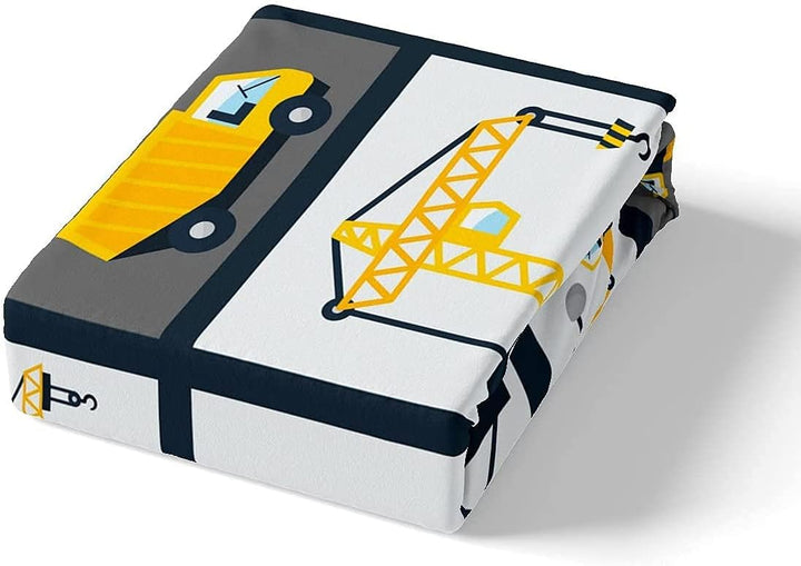 Jungen Konstruktion Bettw?sche Set 135x200cm Kinder Karikatur Maschinen-LKW Bettbezug Set für M?dche
