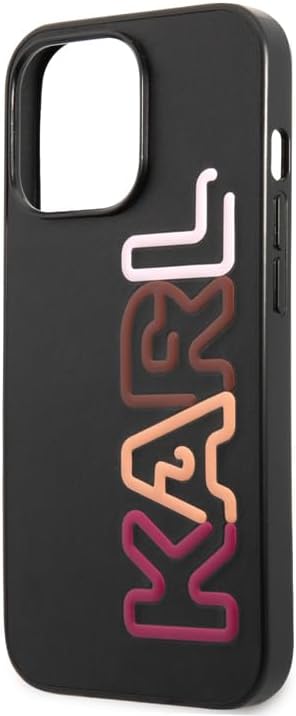 Karl Lagerfeld KLHCP13LPCOBK Hülle für iPhone 13 Pro / 13 6,1" schwarz/Black hardcase Multipink Bran