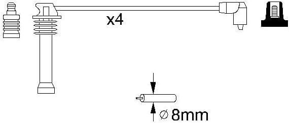 Bosch 0986357141 - Zündleitung - 1 Stück