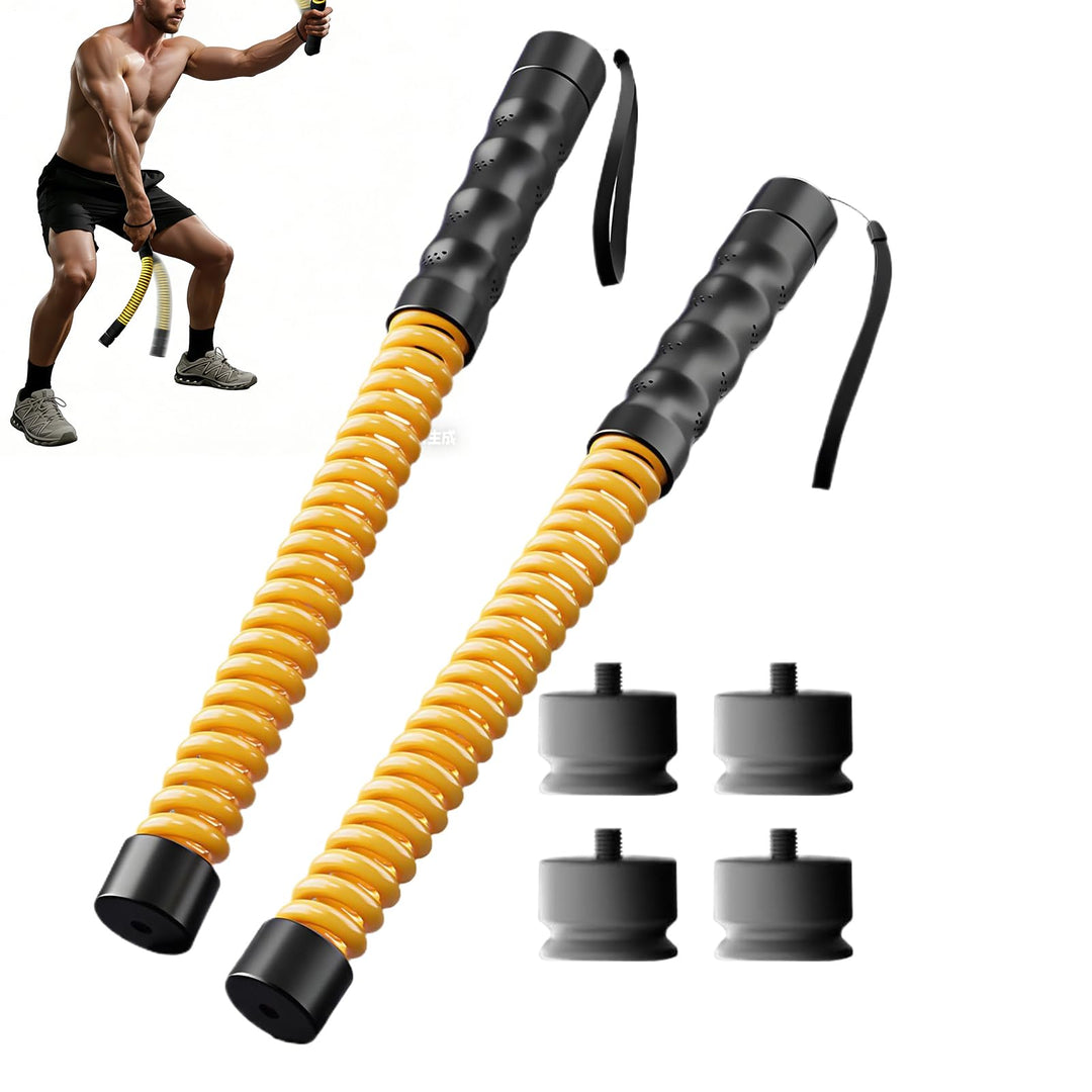Gewichtete Battle Ropes, 2 Stück Gewichtete Seile Ohne Seil Seillose Kampfseile Mit 4 Gewichtsblöcke