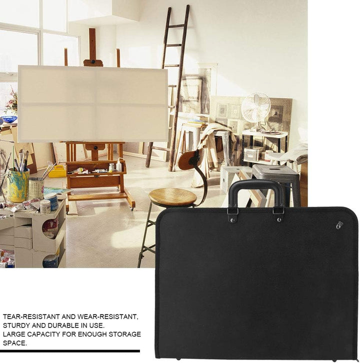 Zerodis Maltafel-Tasche, A3-Zeichnungs-Skizzentafel-Aufbewahrungstasche PVC-tragbare Malplatten-Tasc