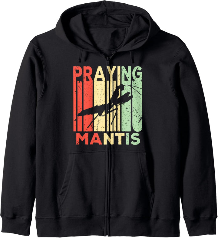 Praying Mantis Retro Vintage Unisex Kapuzenjacke