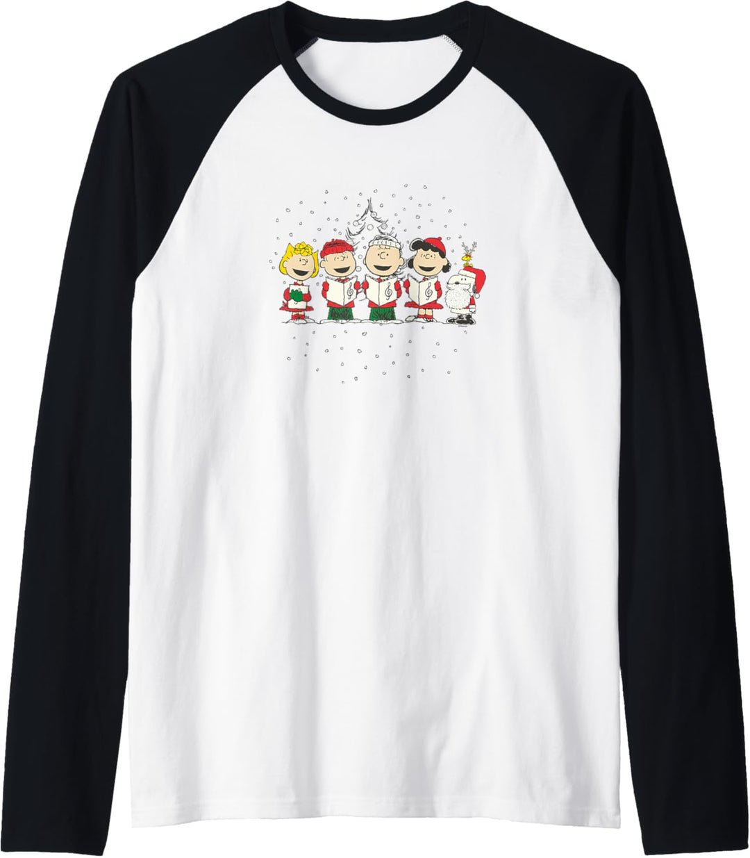 Peanuts Holiday Caroling Raglan