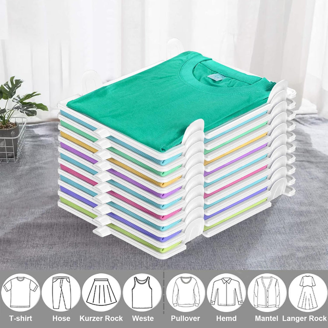 BoxLegend T-Shirt Organizer Stapelbar, Closet Organizer, Erwachsene und Kinder Kleiderschrank Organi