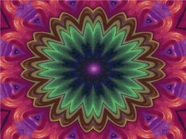 CALVENDO Puzzle Mandala 10 CB 1000 Teile Lege-Grösse 64 x 48 cm Foto-Puzzle Bild von Digital-Art, 10