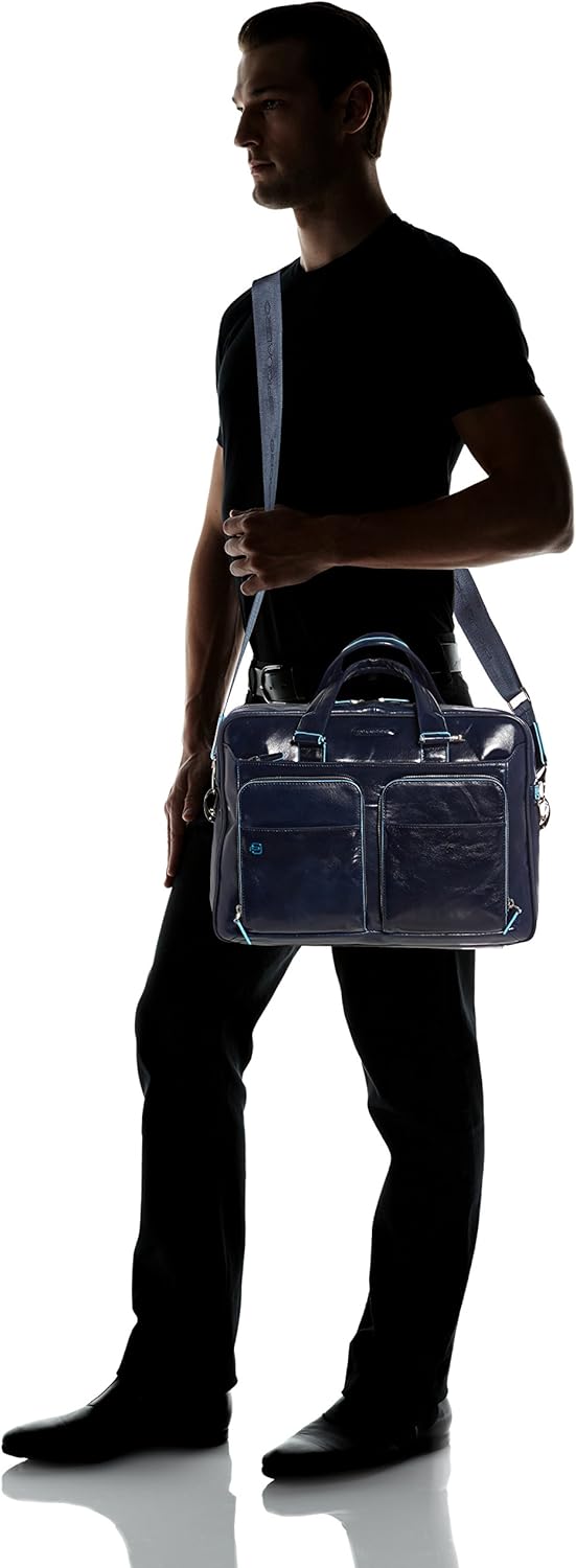 Piquadro Blue Square 15 '' Aktentasche mit Laptop-Fach, Blu (blau) - CA2849B2 Einheitsgrösse Blau, E