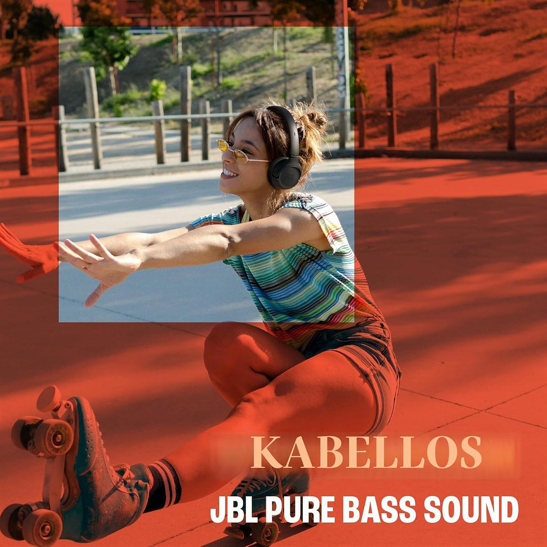 JBL Tune 530 BT Wireless On-Ear Kopfhörermit JBL Pure Bass Sound, Bis zu 76 Stunden Musikwiedergabe,
