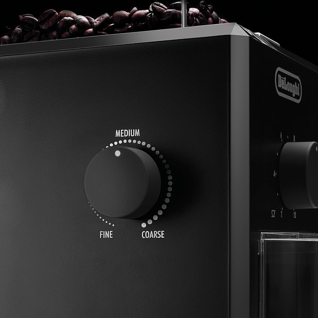 De'Longhi KG79 KG 79 Professionelle Kaffeemühle für bis zu 12 Tassen, Kunststoffgehäuse, schwarz, Sc