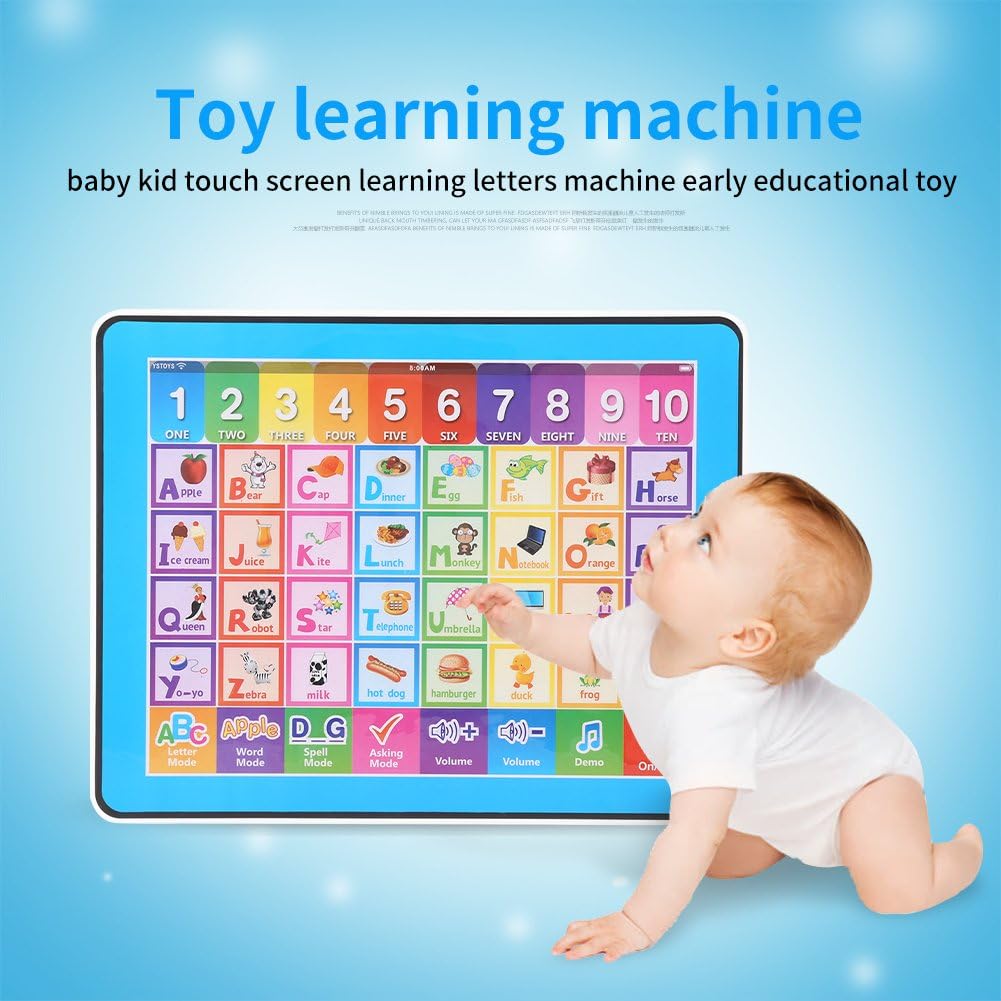 Zerodis Baby Englisch Lernen Maschinenspielzeug Touchscreen Tablet Pad frühen pädagogischen Bücher S
