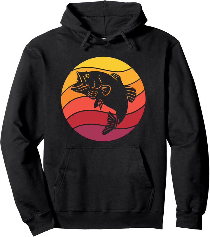 Fisch Retro Style Vintage Pullover Hoodie