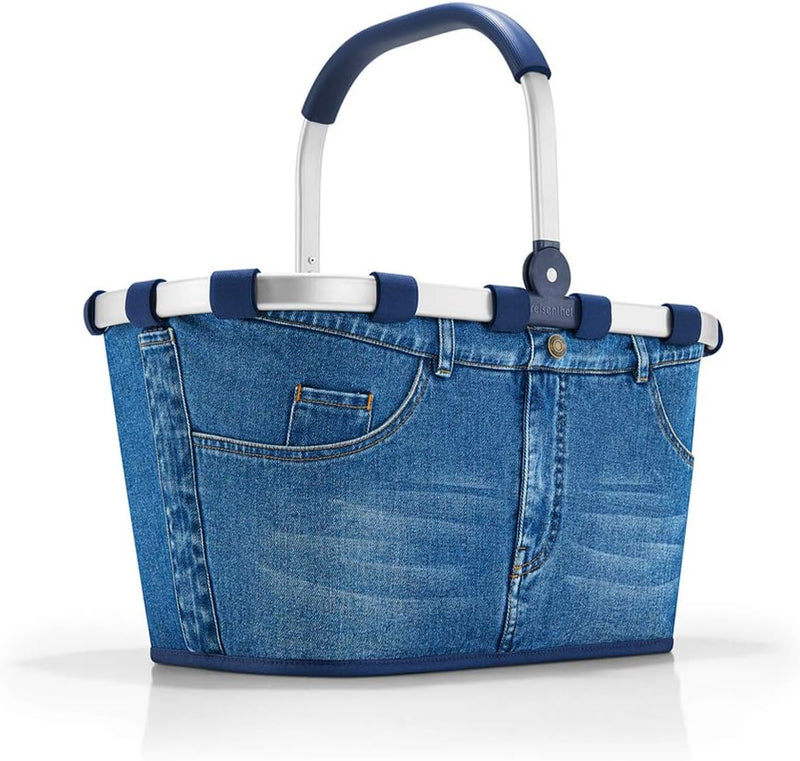 reisenthel carrybag Jeans - Stabiler Einkaufskorb mit viel Stauraum und praktischer Innentasche – El