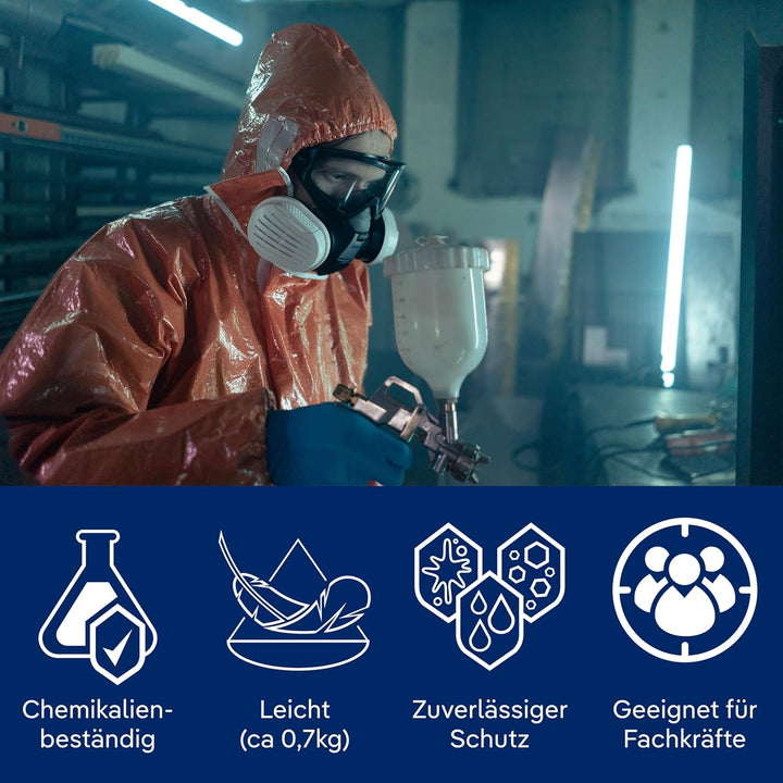 Dräger SPC 4400 CLF begrenzt wiederverwendbarer Schutzanzug gegen Staub und Flüssigkeiten | hohe Bes