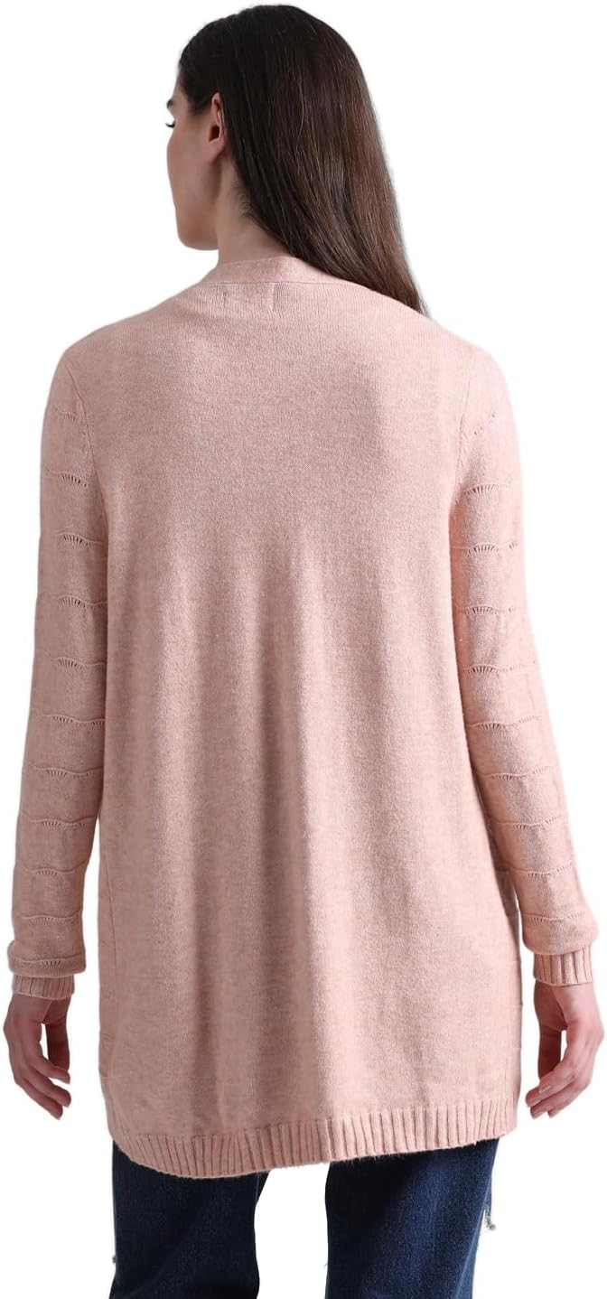 ONLY Damen Onlkatia Ls Struct Open Card Cc KNT Strickjacke S Rose Smoke/Detail:melange, S Rose Smoke