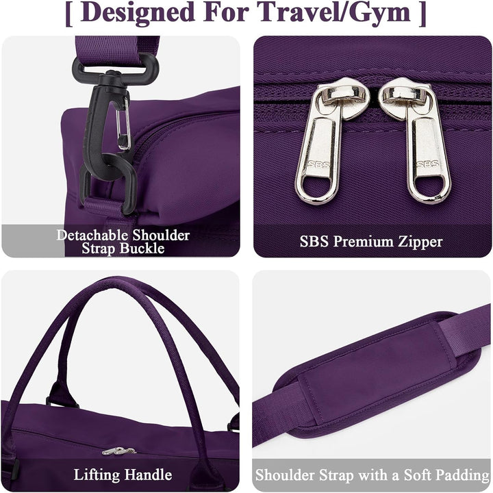 Reisetasche Damen Handgepäck Tasche Sporttasche Weekender Bag Schwimmtasche Wasserdicht Travel Bag D