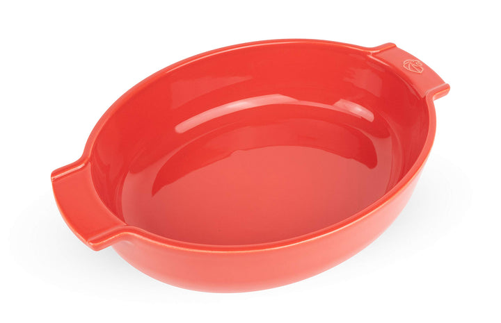 PEUGEOT PSP60596 Appolia Auflaufform, oval, Keramik, 31 cm 31 cm Rot, 31 cm Rot