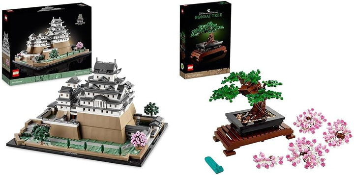 LEGO Architecture Burg Himeji, Modellbausatz für Erwachsene, Wahrzeichen-Kollektion & Icons Bonsai B