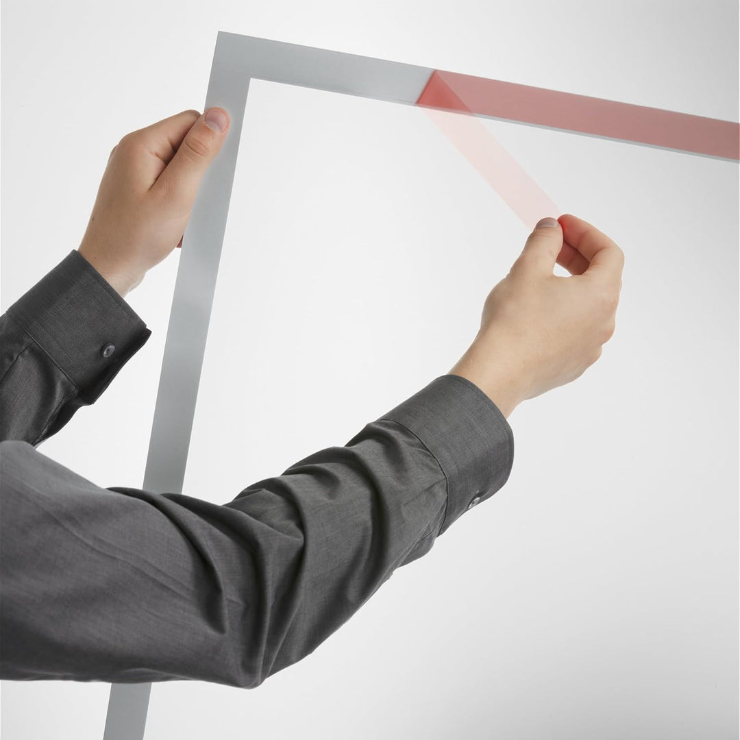 Durable Info-Rahmen Duraframe Poster A1, selbstklebender Plakatrahmen, UV-beständig, 1 Stück, silber