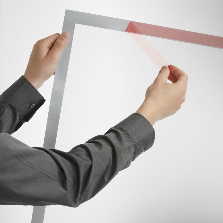 Durable Info-Rahmen Duraframe Poster A1, selbstklebender Plakatrahmen, UV-beständig, 1 Stück, silber
