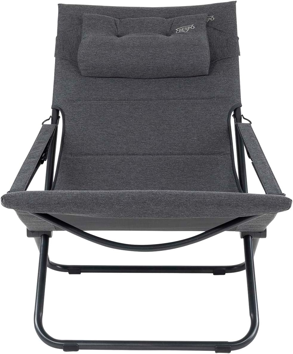 Crespo Campingstuhl AP263 Tex Supreme Garten Liege Stuhl Lounger Klappstuhl Alu Multi, Multi