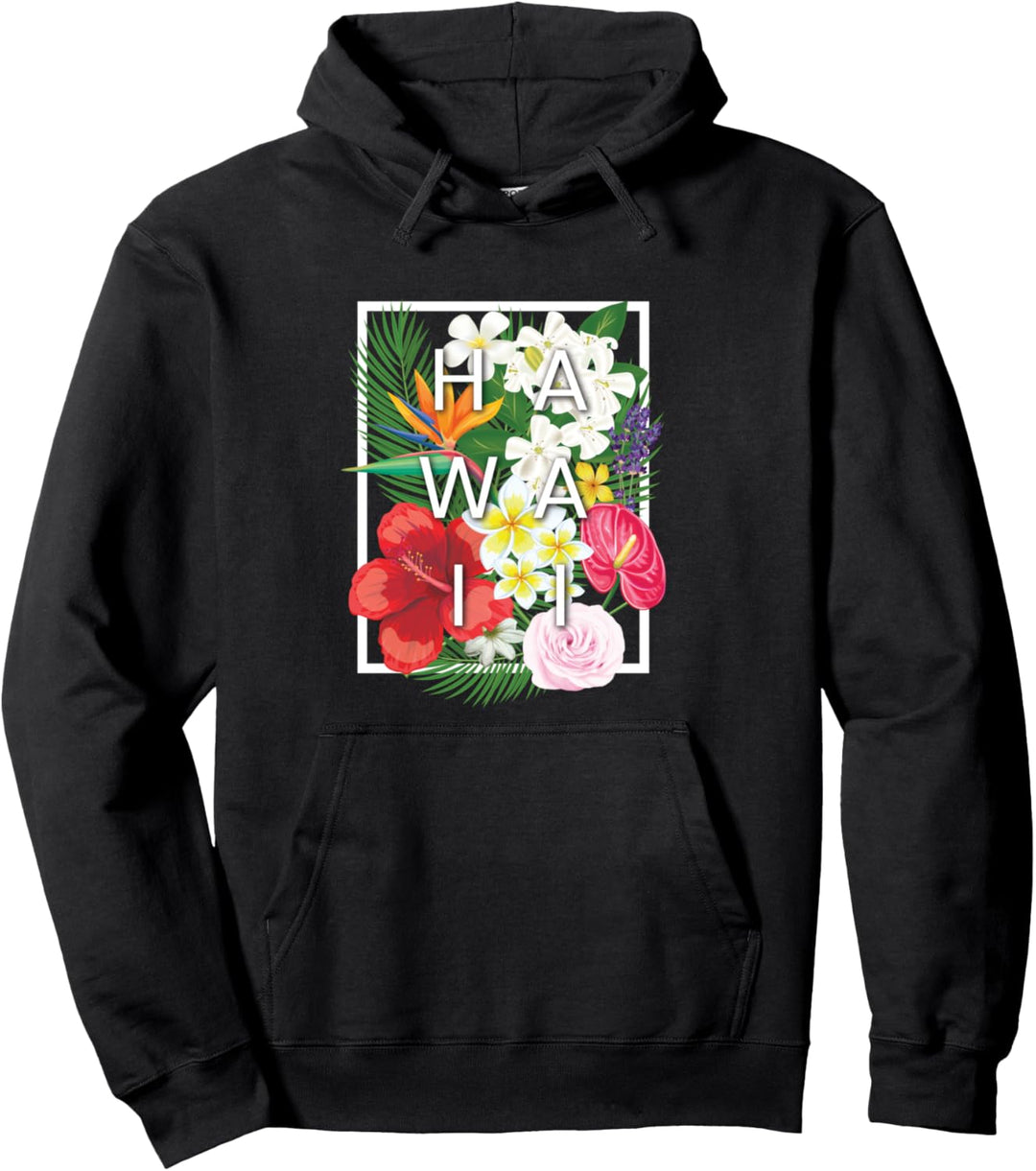 Blumen von Hawaii Wortkunst - Hawaiianischer Stolz Pullover Hoodie