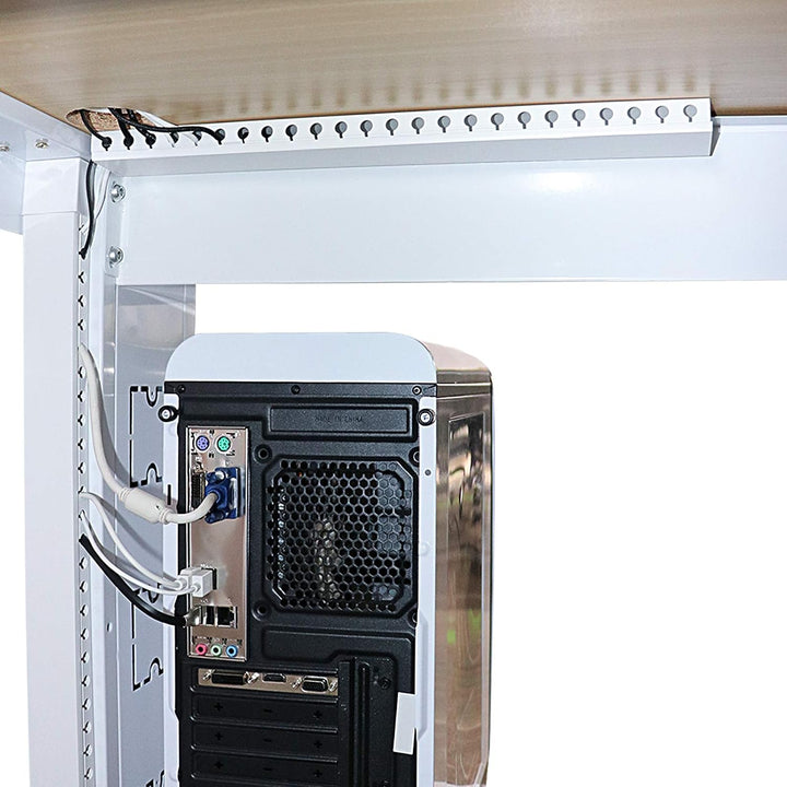 Kabelkanal Selbstklebend, Alritz 9 Stück PVC Kabelabdeckung Kabelmanagement Schreibtisch und TV Kabe