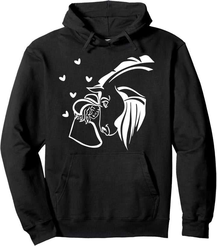 Horse Girl Frauen Tier Liebe Reiterin & Pferde Stall Pullover Hoodie