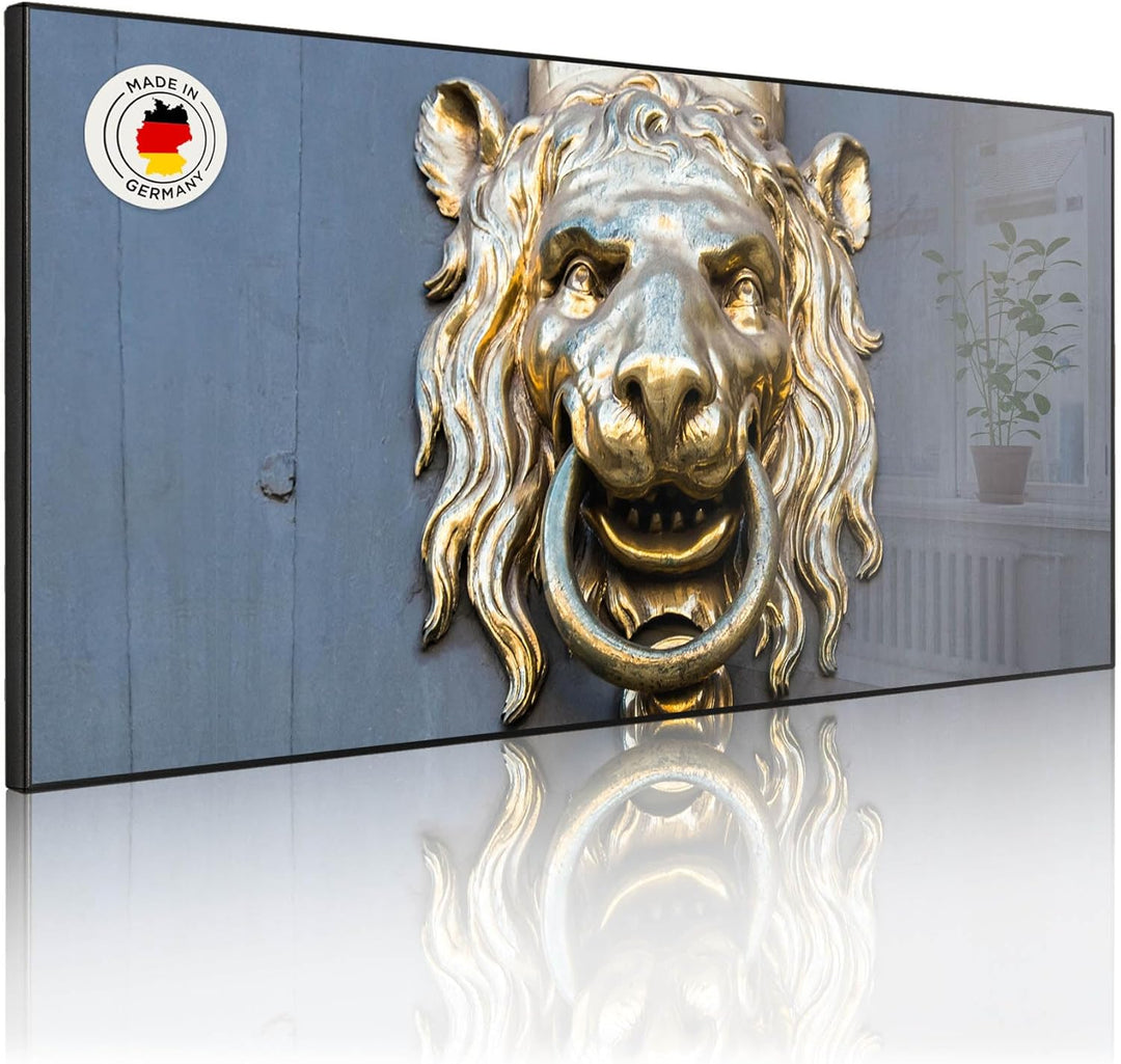 banjado Magnettafel schwarz 78 x 37cm / Magnetwand Metall/Magnetpinnwand als Memoboard/Pinnwand Magn