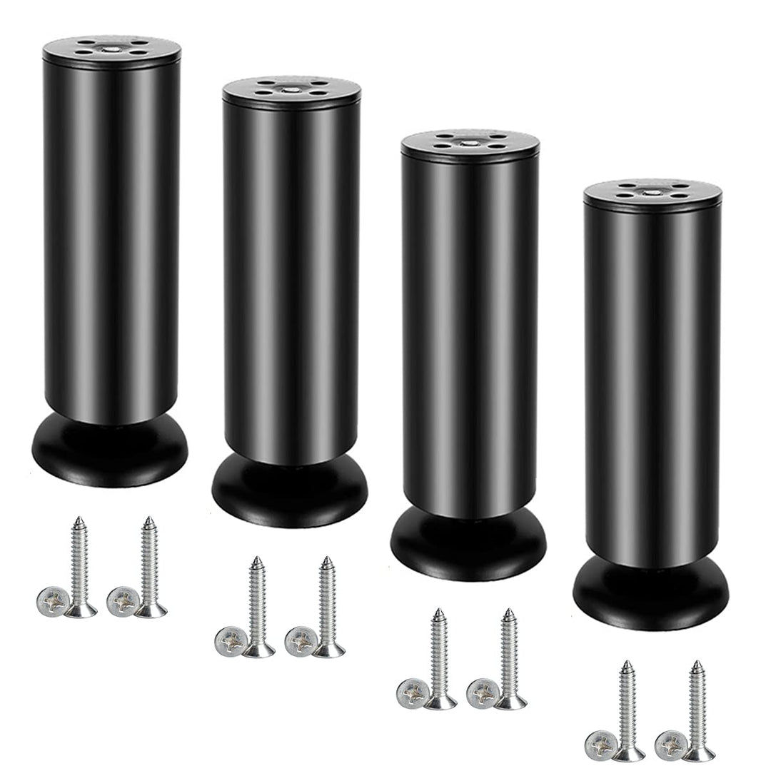 Qrity 4 Stück 15cm Möbelfüsse Edelstahl Schrankfüsse Möbelfüsse Verdicken für Sofa, Tisch, Schränke,