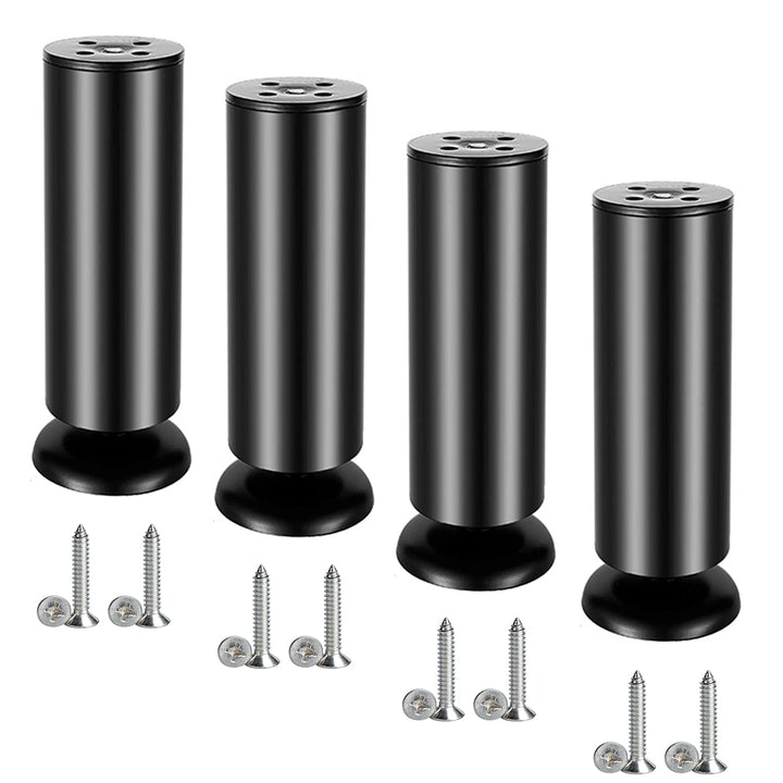 Qrity 4 Stück 15cm Möbelfüsse Edelstahl Schrankfüsse Möbelfüsse Verdicken für Sofa, Tisch, Schränke,