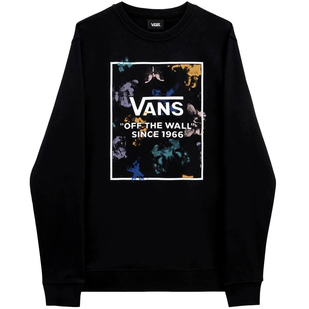 Vans Herren Blotterfly Box Crew Sweatshirt XL Schwarz, XL Schwarz
