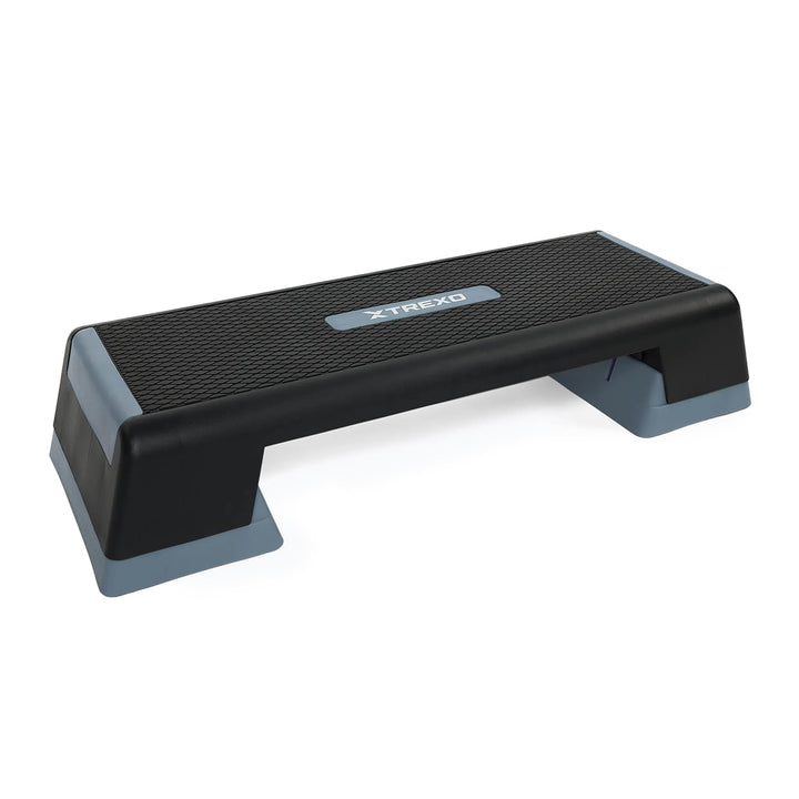 TREXO Aerobic Step 98 x 38 cm Für Cardio- und Fitnesstraining Höhenverstellbar 15-20-25 cm Langlebig