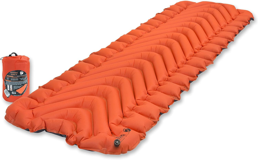 Klymit Statische V Aufblasbare Outdoor Campingmatte Luftmatratze Isoliert isolierung isomatte Orange