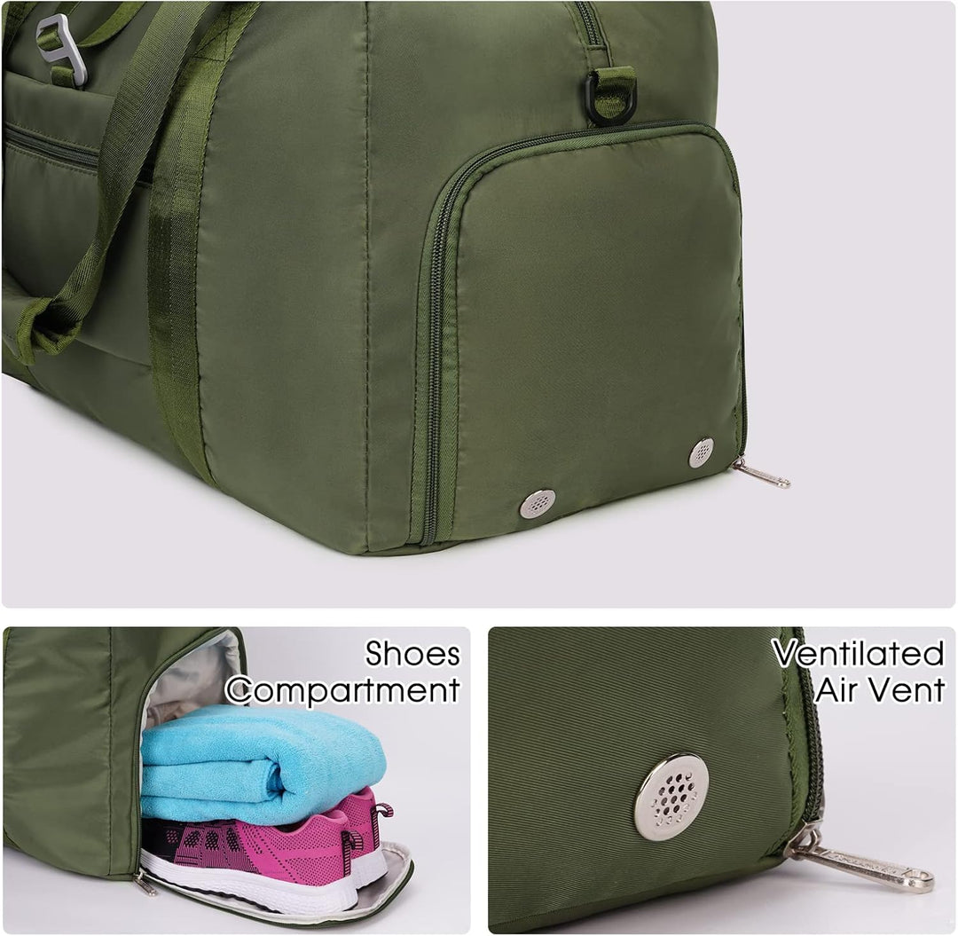 Ceneda Sporttaschen Klassische Reisetasche mit Schuhfach und Kulturtasche Sporttasche Damen Herren T
