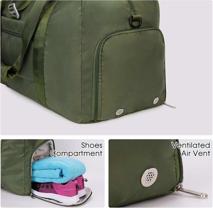 Ceneda Sporttaschen Klassische Reisetasche mit Schuhfach und Kulturtasche Sporttasche Damen Herren T