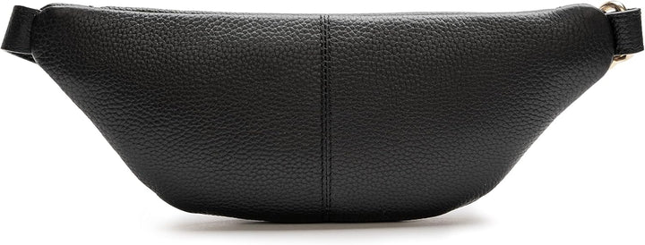 Lazarotti Bologna Leder Gürteltasche Damen | längenverstellbarer Tragegurt | grosse Bauchtasche 31 c