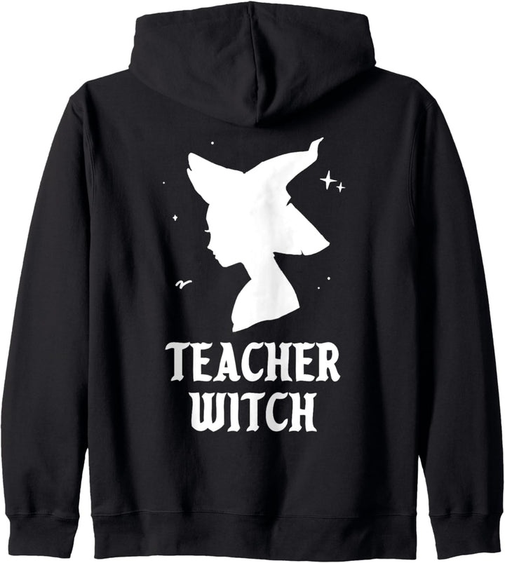 Lehrer-Hexe Funny Spooky Vibes Halloween Kostüm Schule Kapuzenjacke