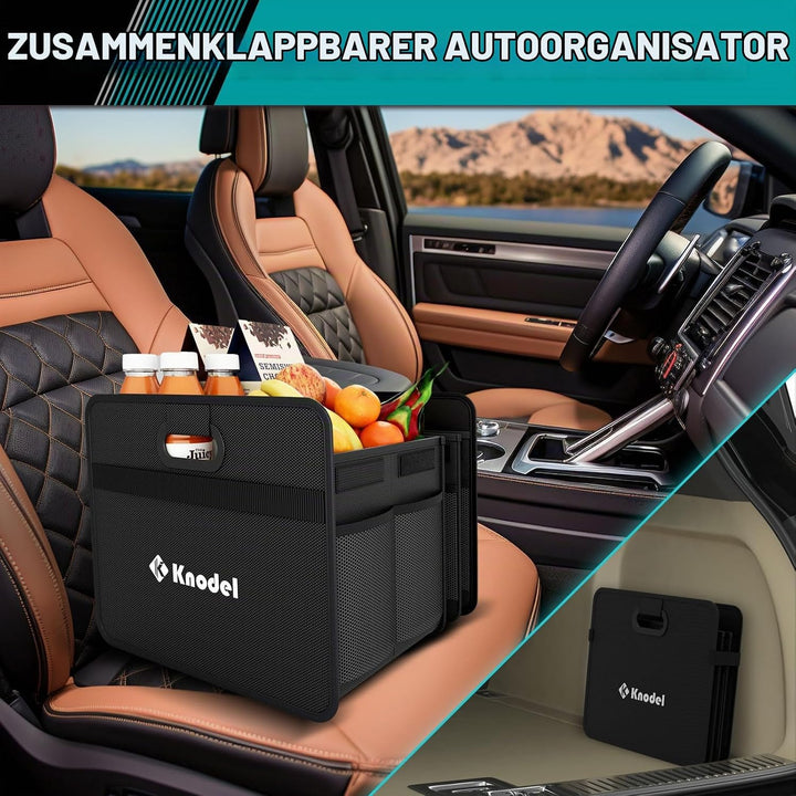 K KNODEL Kofferraum Organizer, klappbarer Kofferraum-Speicher, Automobilkonsolen und Organizer, Koff