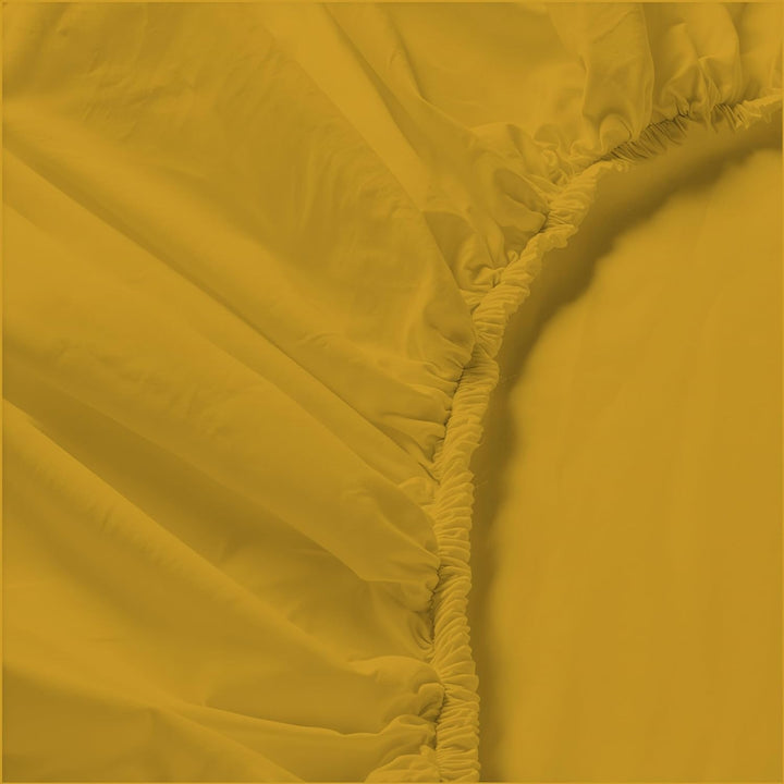 Italian Bed Linen Max Color Bettwäsche-Set, Mustard, Doppelte, Mustard